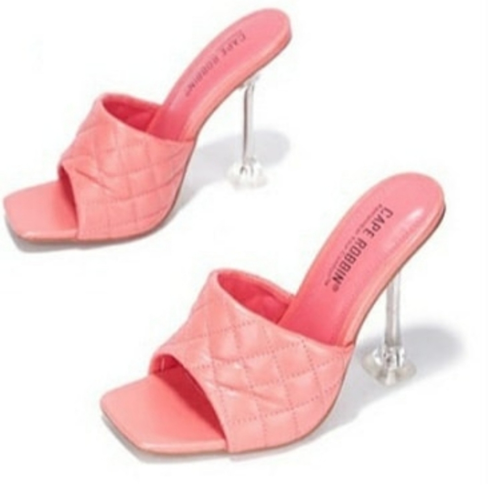 Open toe heels